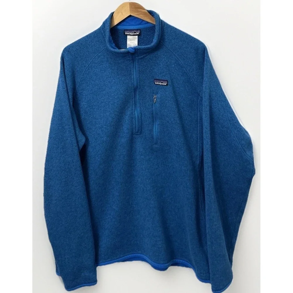 Mens Patagonia Better Sweater 1/4 Zip Pullover Outdoor Hiking 25521 Sz XL